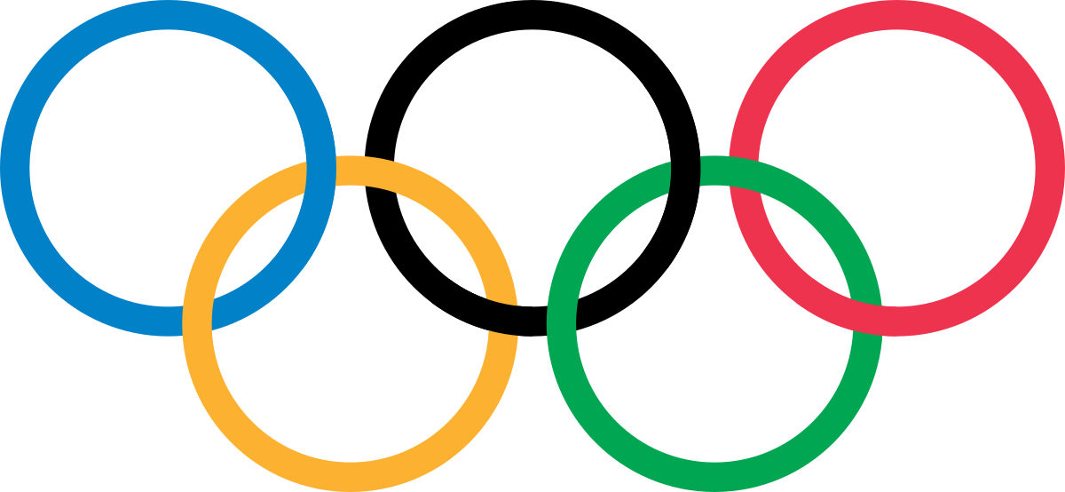 les cinq anneaux olympiques