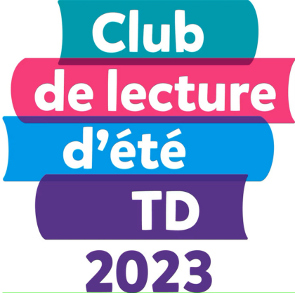 Logo du Club de lecture d'été TD 2023.