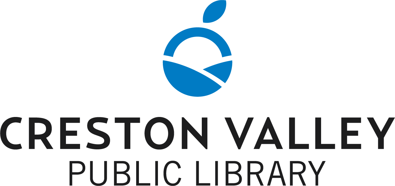 logo de la bibliothèque publique de Creston Valley.