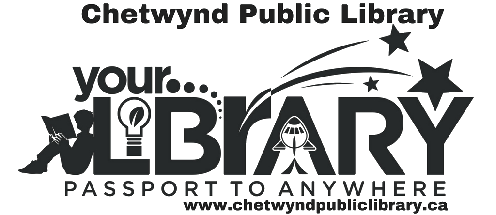 Logo de la bibliothèque publique de Chetwynd.