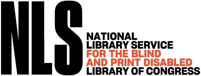 Logo NLS. En texte gras, les lettres NLS apparaissent en noir. A côté de cela, dans un texte plus petit apparaît ce qui suit : National Library Service for the Blind and Print Disabled, Library of Congress